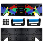 Portable Push 9 in 1 System Push-up Bracket Board for Home Fitness Training - Blue Force Sports