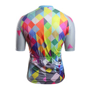 Athletics Series Color Striped Ribbed Cycling Jersey - Blue Force Sports