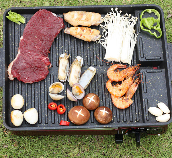 Portable Outdoor Long Barbecue Plate - Blue Force Sports