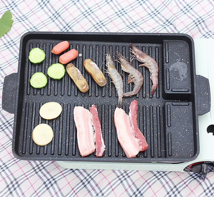 Portable Outdoor Long Barbecue Plate - Blue Force Sports