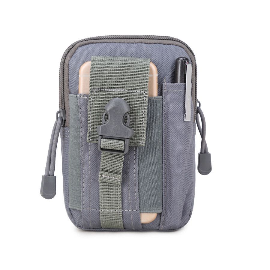 Outdoor Sports Molle Tactical Pocket Male 5.5 6 Inch Waterproof Mobile Phone Bag - Blue Force Sports