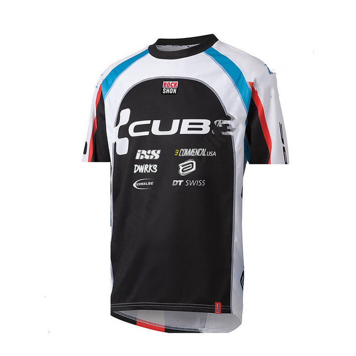 Short-sleeved Bib Cycling Jersey Suit - Blue Force Sports