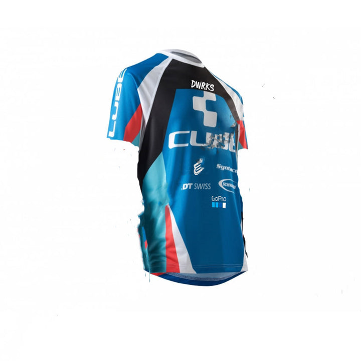 Short-sleeved Bib Cycling Jersey Suit - Blue Force Sports