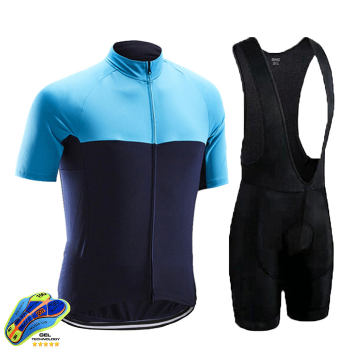 Road And Mountain Bike Cycling Jerseys Men's Tops Spring And Summer Cycling Jerseys - Blue Force Sports
