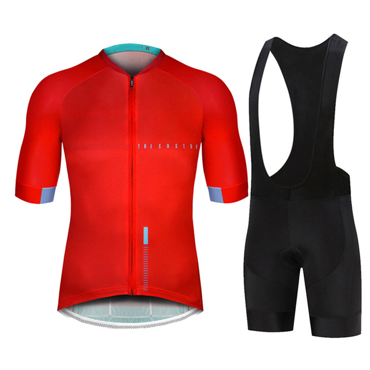 Short-sleeved Bib Cycling Jersey Suit Bicycle - Blue Force Sports