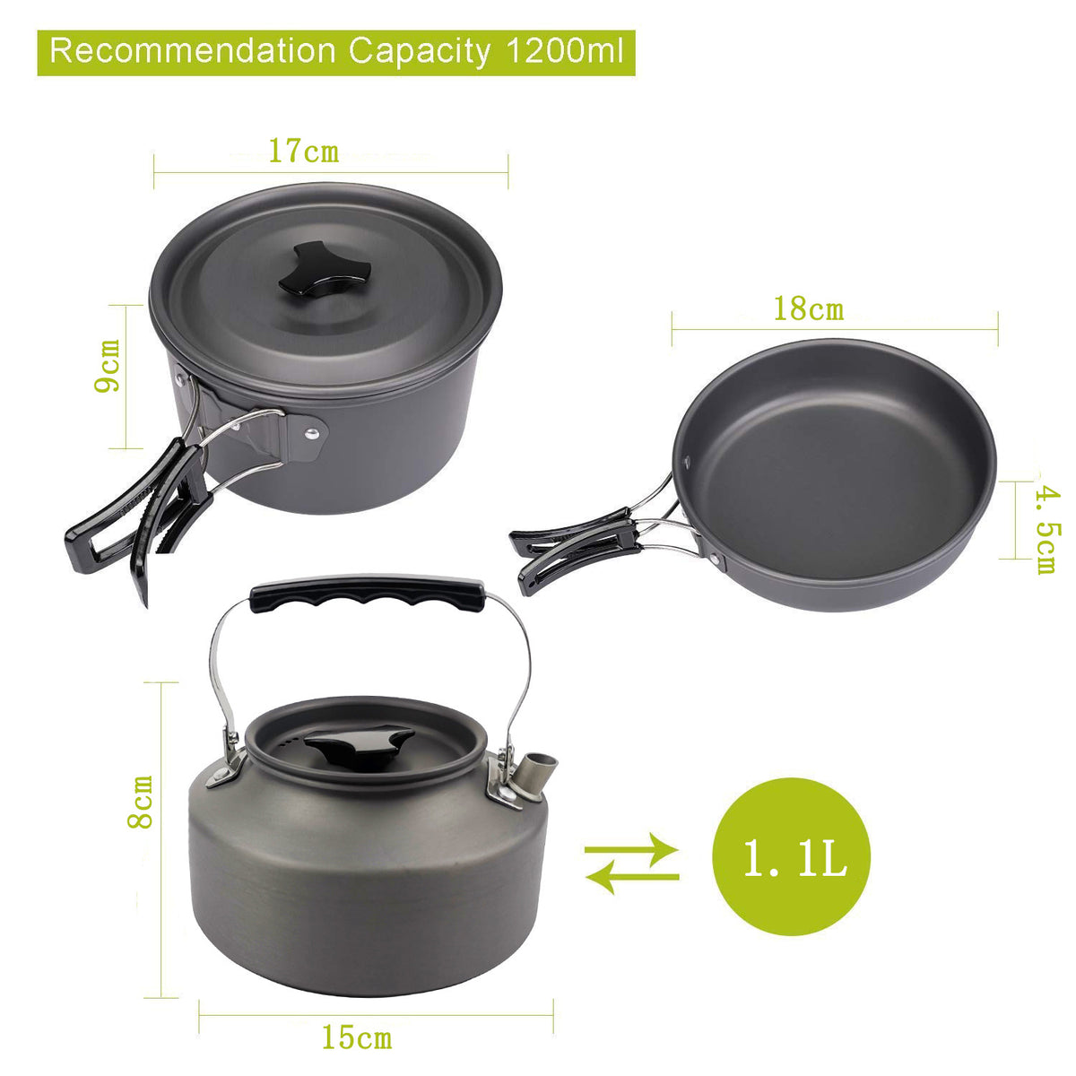 Camping Portable Outdoor Cooker Kettle New - Blue Force Sports