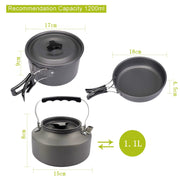 Camping Portable Outdoor Cooker Kettle New - Blue Force Sports