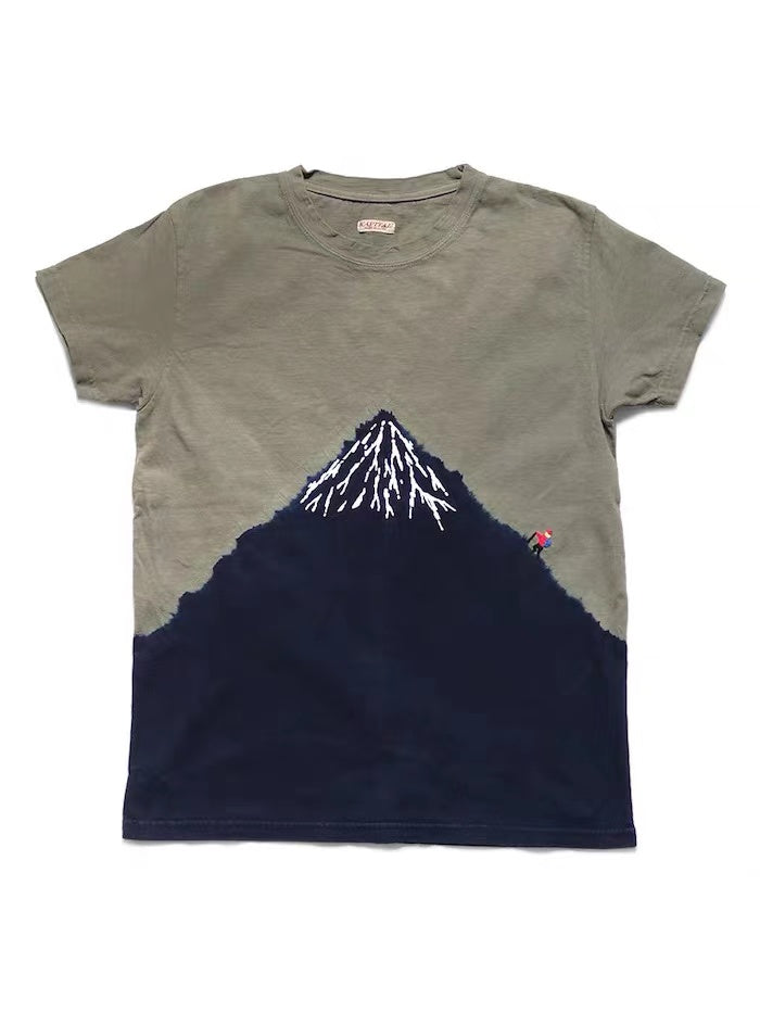 Women''s Same Mount Printed Embroidery T-shirt - Blue Force Sports