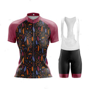 Fashion Ladies Cycling Jersey Women's Sweatshirt Suit Short Sleeve - Blue Force Sports