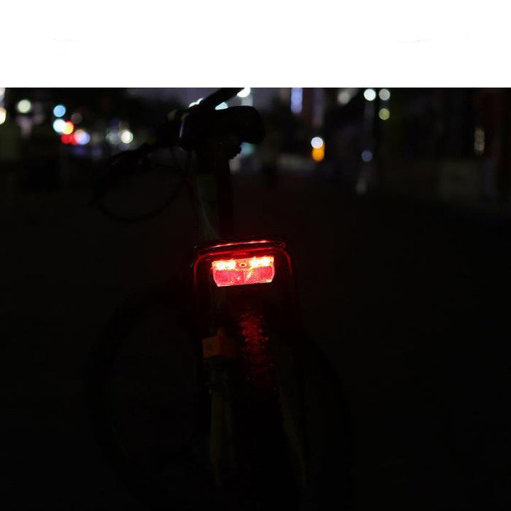 Red Bicycle Rear Light Use 2pcs AAA Batteries Bike Rear Rack Carrier Light Lamp With Bike Reflector Cycling Bike Lights - Blue Force Sports