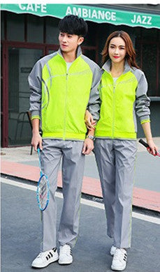 Spring And Autumn Couple Sports Suit Male And Female Student Casual Sportswear - Blue Force Sports