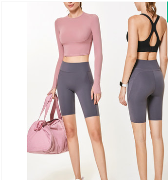 Quick-drying High-waist Hip-lifting Fitness Pants - Blue Force Sports