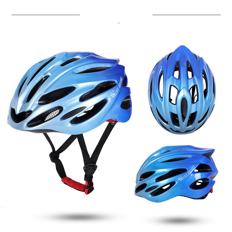 One-piece Helmet Riding Equipment  Bicycle gradient helmet - Blue Force Sports