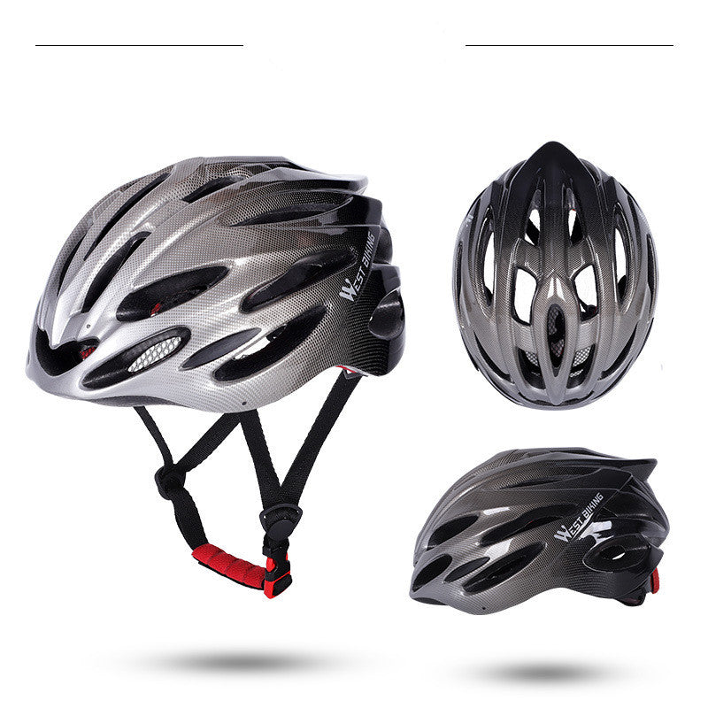 One-piece Helmet Riding Equipment  Bicycle gradient helmet - Blue Force Sports