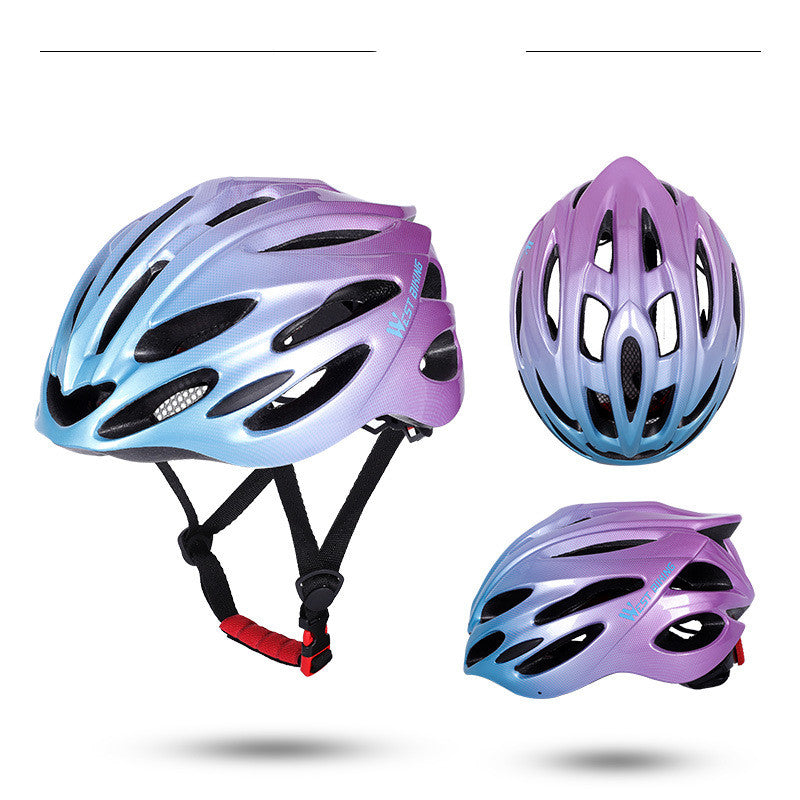 One-piece Helmet Riding Equipment  Bicycle gradient helmet - Blue Force Sports