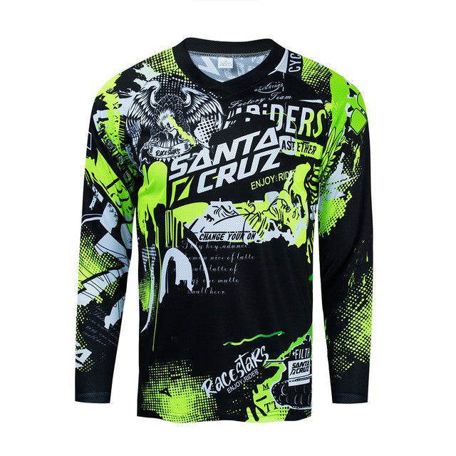 Cross-Country Motorcycle Jerseys For Riding And Quick-Drying Men - Blue Force Sports