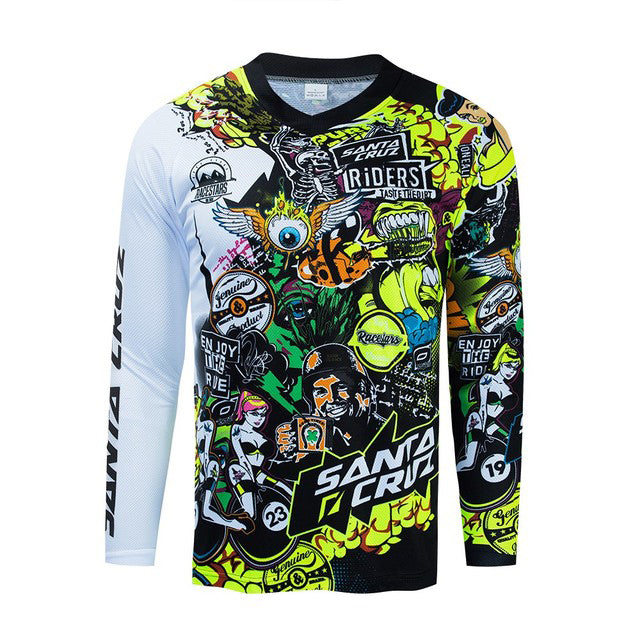 Cross-Country Motorcycle Jerseys For Riding And Quick-Drying Men - Blue Force Sports