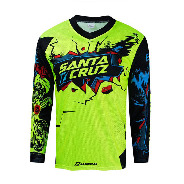 Cross-Country Motorcycle Jerseys For Riding And Quick-Drying Men - Blue Force Sports