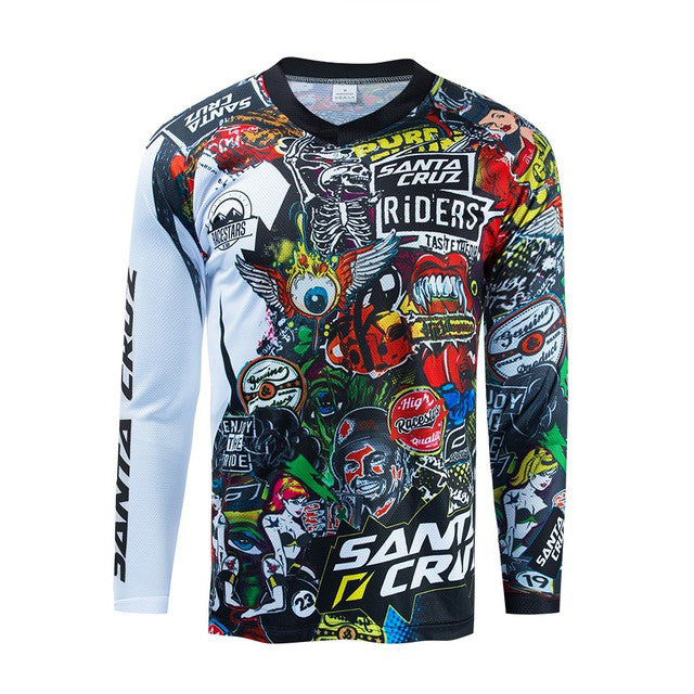 Cross-Country Motorcycle Jerseys For Riding And Quick-Drying Men - Blue Force Sports