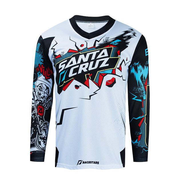 Cross-Country Motorcycle Jerseys For Riding And Quick-Drying Men - Blue Force Sports