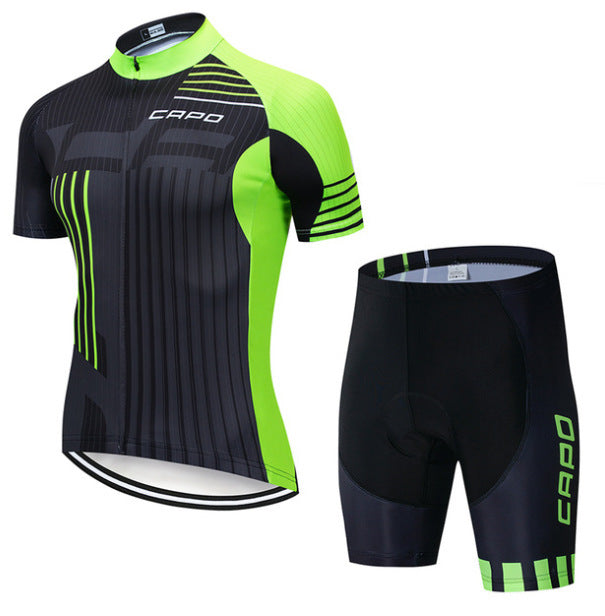 Cycling Jersey Short Sleeve Suit Men Summer - Blue Force Sports