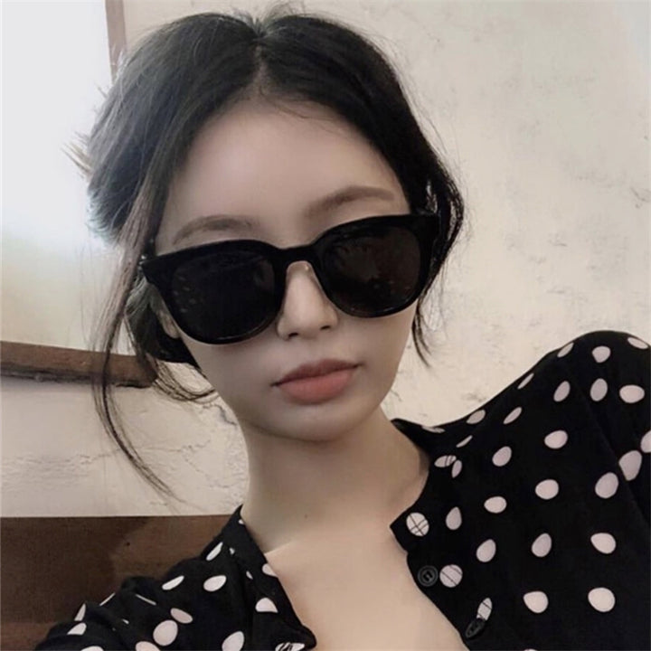 Net Celebrity Small-frame Glasses Korean Street Fashion Sunglasses Round Face - Blue Force Sports