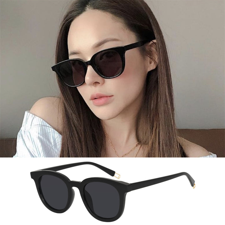 Net Celebrity Small-frame Glasses Korean Street Fashion Sunglasses Round Face - Blue Force Sports