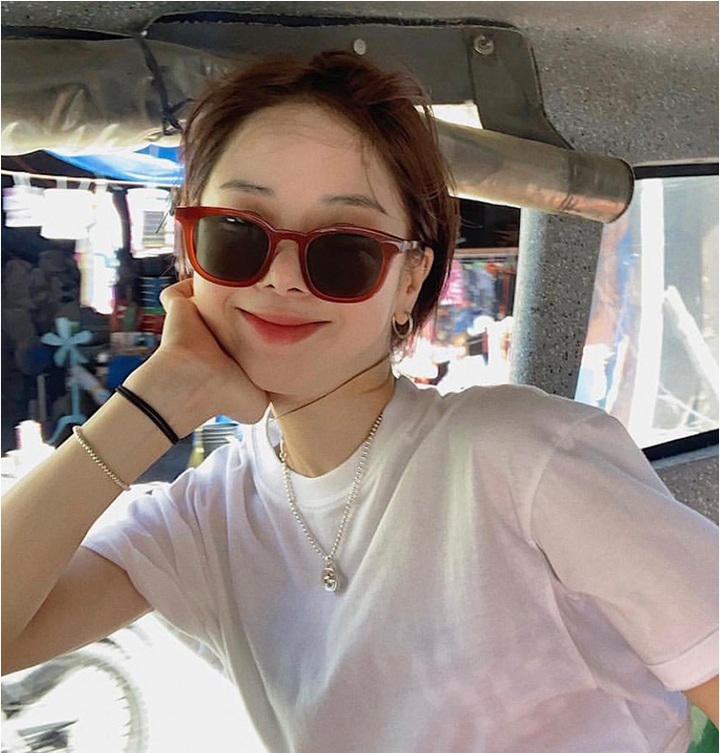 Net Celebrity Small-frame Glasses Korean Street Fashion Sunglasses Round Face - Blue Force Sports