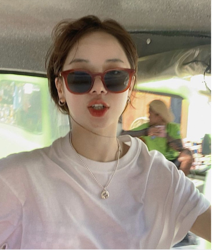 Net Celebrity Small-frame Glasses Korean Street Fashion Sunglasses Round Face - Blue Force Sports