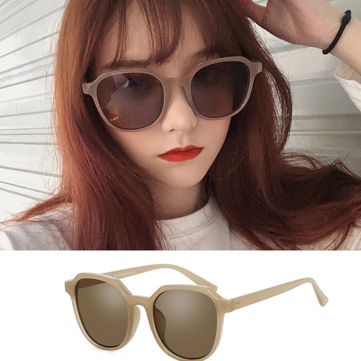 Retro Sunglasses Female Summer Big Face Looks Thin Korean Version Of UV Protection - Blue Force Sports