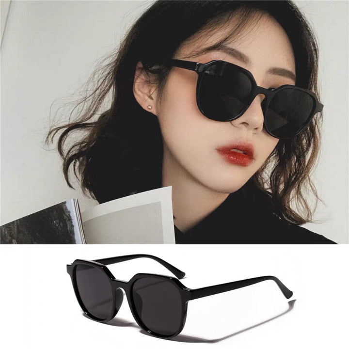 Retro Sunglasses Female Summer Big Face Looks Thin Korean Version Of UV Protection - Blue Force Sports