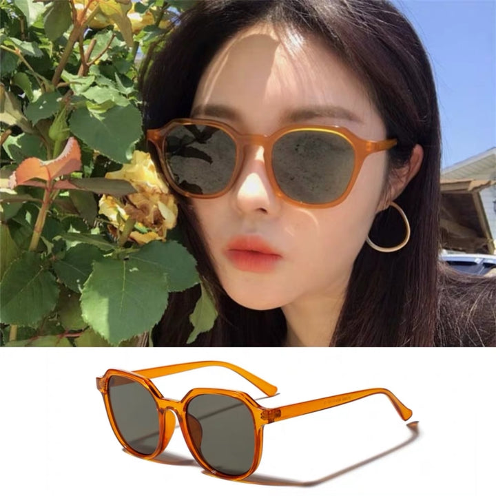 Retro Sunglasses Female Summer Big Face Looks Thin Korean Version Of UV Protection - Blue Force Sports