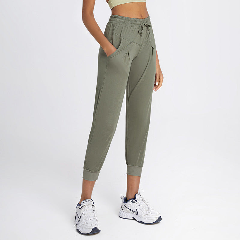 European And American Quick-drying Loose Slimming Sports Pants - Blue Force Sports