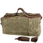 Distressed Thick Oil Wax Canvas Shoulder Handbag - Blue Force Sports