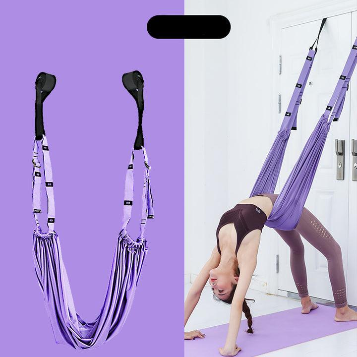 Pull Rope Home Fitness Stretching Belt Ladies Lower Waist Artifact One-word Horse Trainer Pull Leg Stretch Yoga Equipment - Blue Force Sports