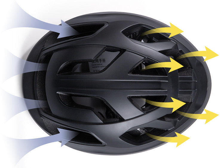 Bicycle Helmet Male Mountain Bike With Tail Light - Blue Force Sports