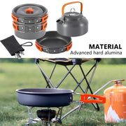 Travel Picnic Tableware Folding Camping Set - Blue Force Sports
