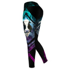 Ms high waist and the geometry dot printing pants - Blue Force Sports