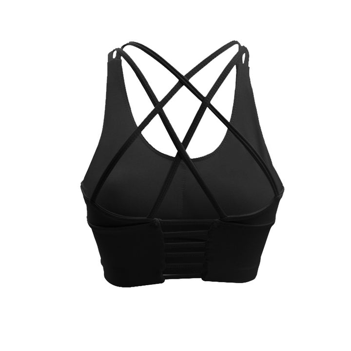 Yoga vest-style fitness bra - Blue Force Sports