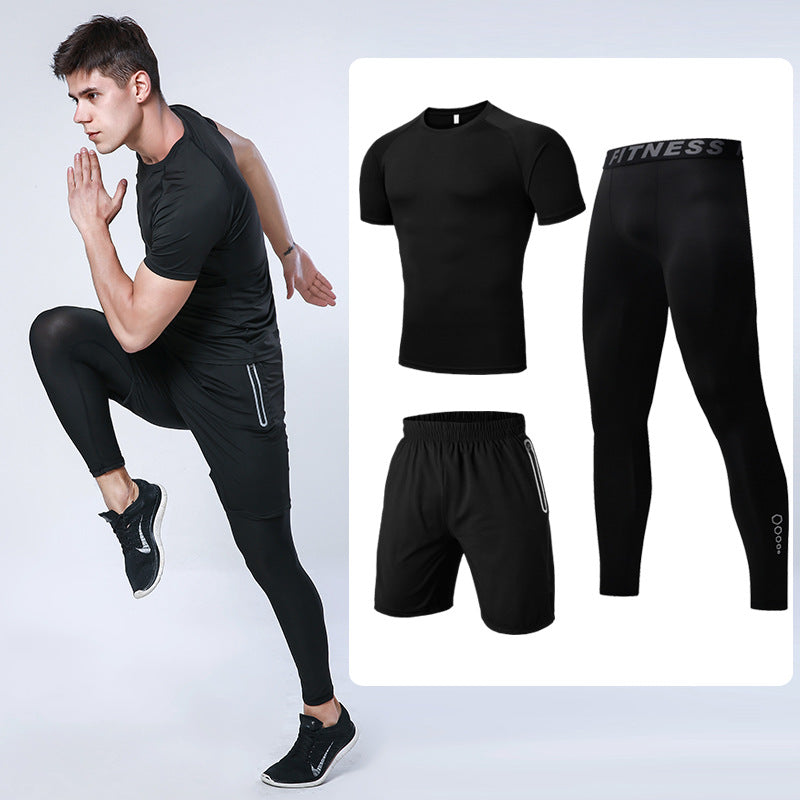 Summer three-piece casual sports suit - Blue Force Sports