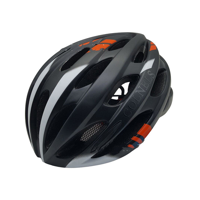 Bicycle helmet with taillight warning light glowing insect screen - Blue Force Sports