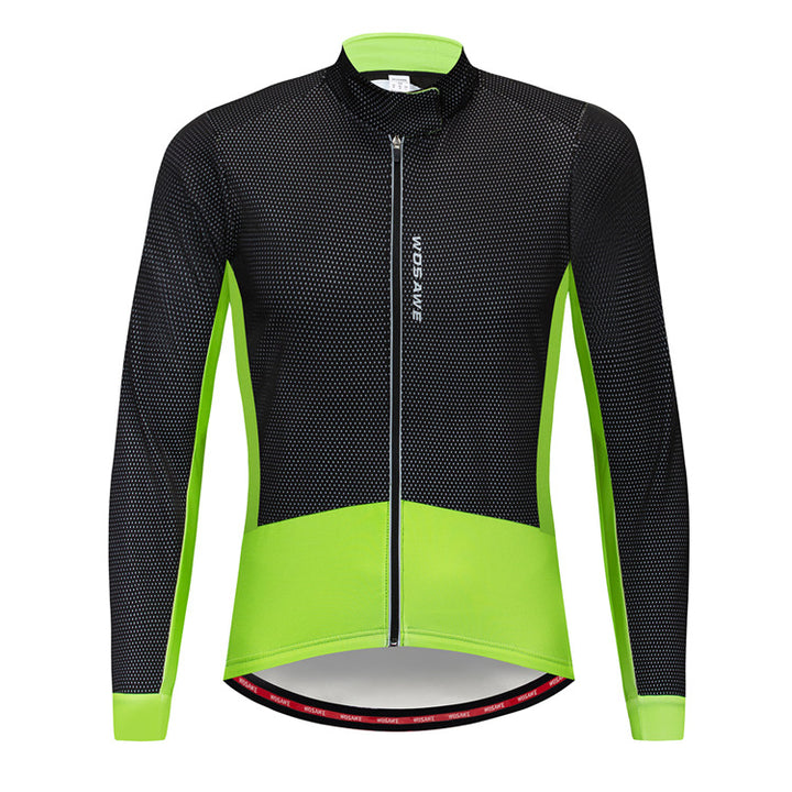 Autumn and winter cycling wear fleece warm jacket - Blue Force Sports