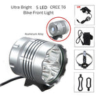 LED Mountain Bike Headlight 5T6 Bicycle Light - Blue Force Sports