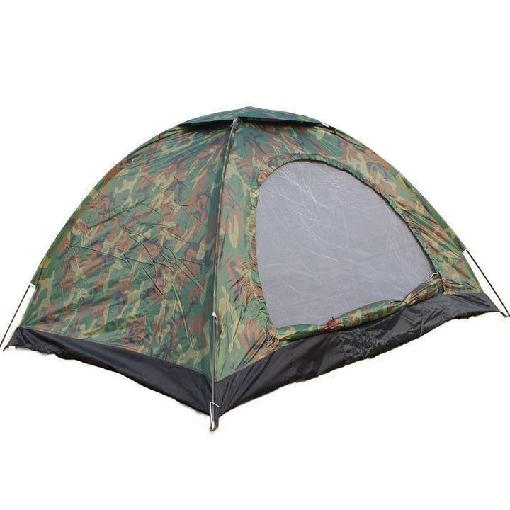 Outdoor double single layer camouflage tent tourist tent - Blue Force Sports