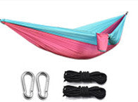 Ultralight Outdoor Camping Nylon Hammock Sleep Swing Tree Bed Garden Furniture Hanging Double Hammock Chair Hangmat - Blue Force Sports