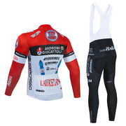 Long-sleeved Cycling Jersey Suit Autumn And Winter Fleece Top - Blue Force Sports