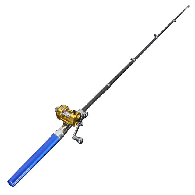 mini portable fishing pole - Blue Force Sports