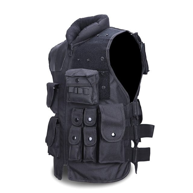 Tactical Vest Black Mens Military Hunting Vest - Blue Force Sports