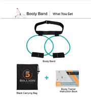 Fitness Women Booty Butt Band Resistance Bands Adjustable Waist Belt Pedal Exerciser For Glutes Muscle Workout Free Bag - Blue Force Sports