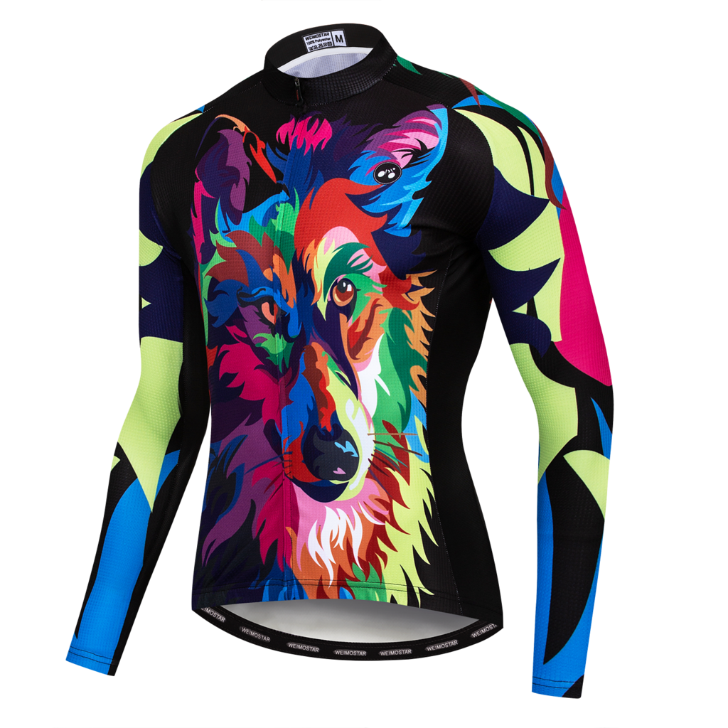 Riding Bicycle Jersey Long Sleeve Cycling Jersey - Blue Force Sports